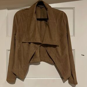 Faux suede camel jacket
